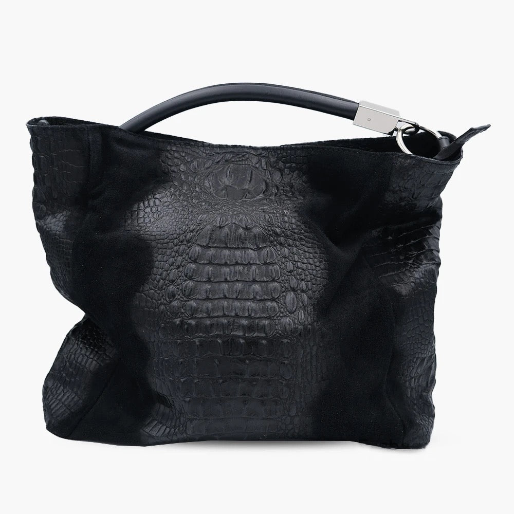 Shoulder Bag In Genuine Leather Made In Italy