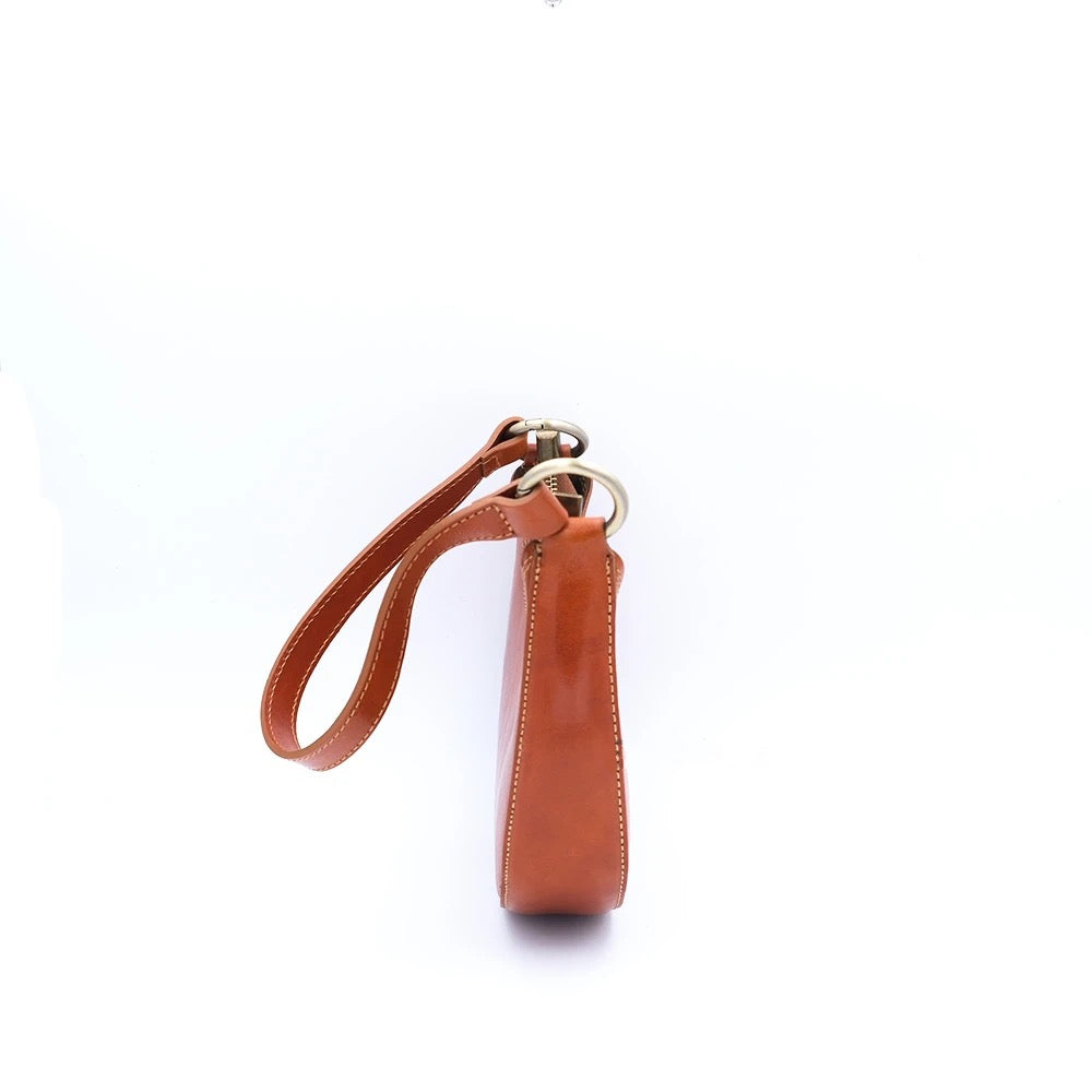 Shoulder Bag In Genuine Leather Made In Italy