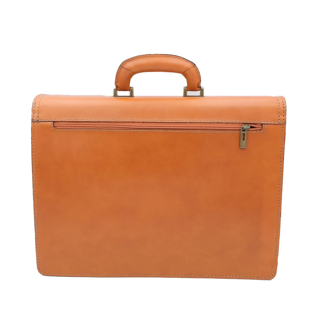 Made In Italy Genuine Leather Work Bag