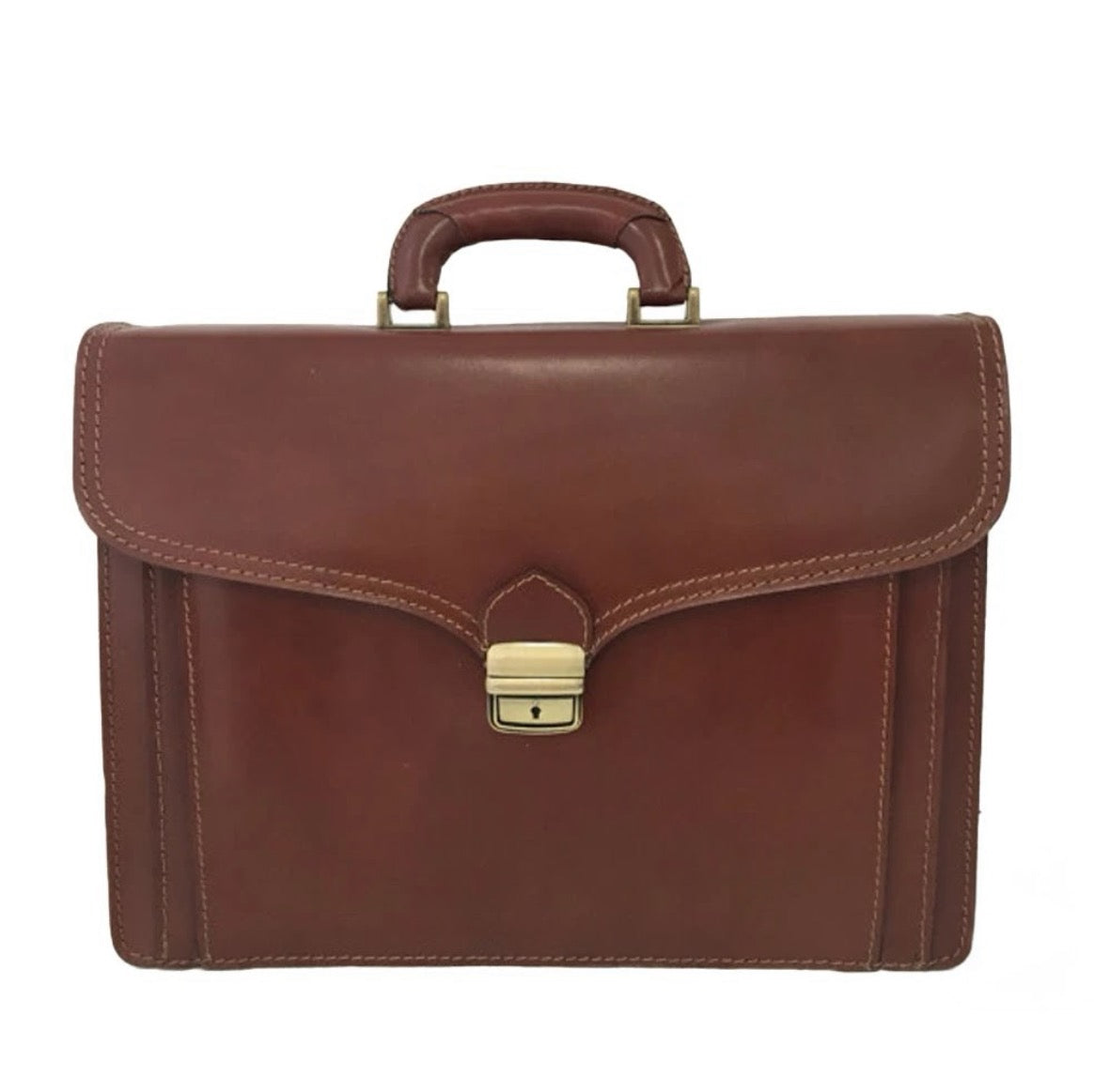 Made In Italy Genuine Leather Work Bag