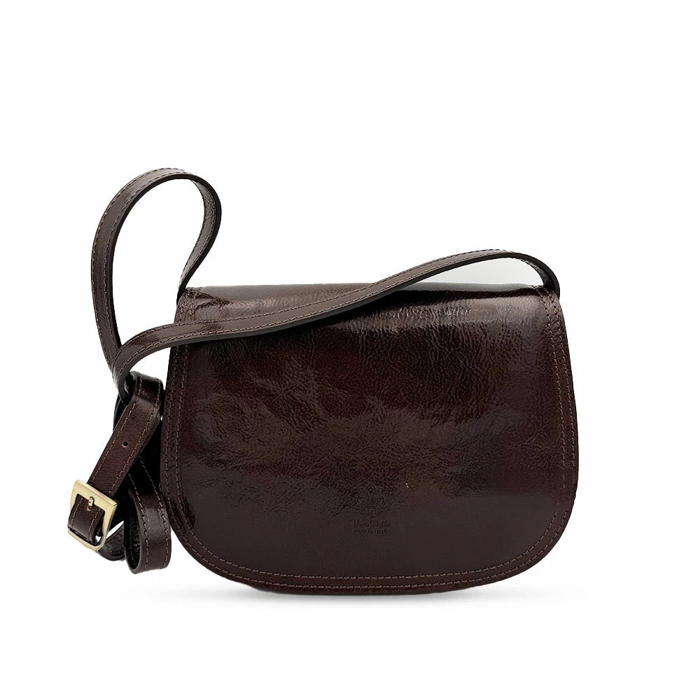 Messenger Bag In Genuine Leather Made In Italy