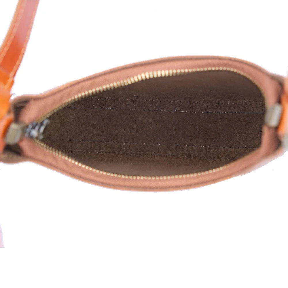 Shoulder Bag In Genuine Leather Made In Italy