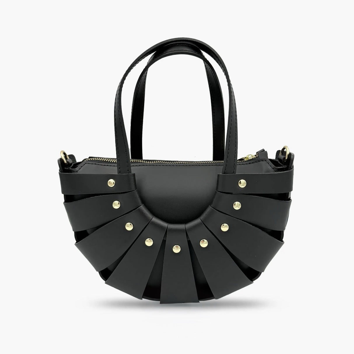 Handbag In Genuine Leather Made In Italy