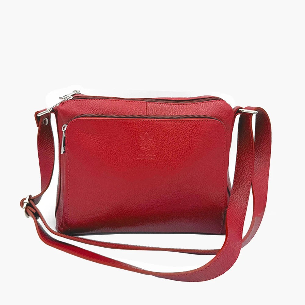 Shoulder Bag In Genuine Leather Made In Italy