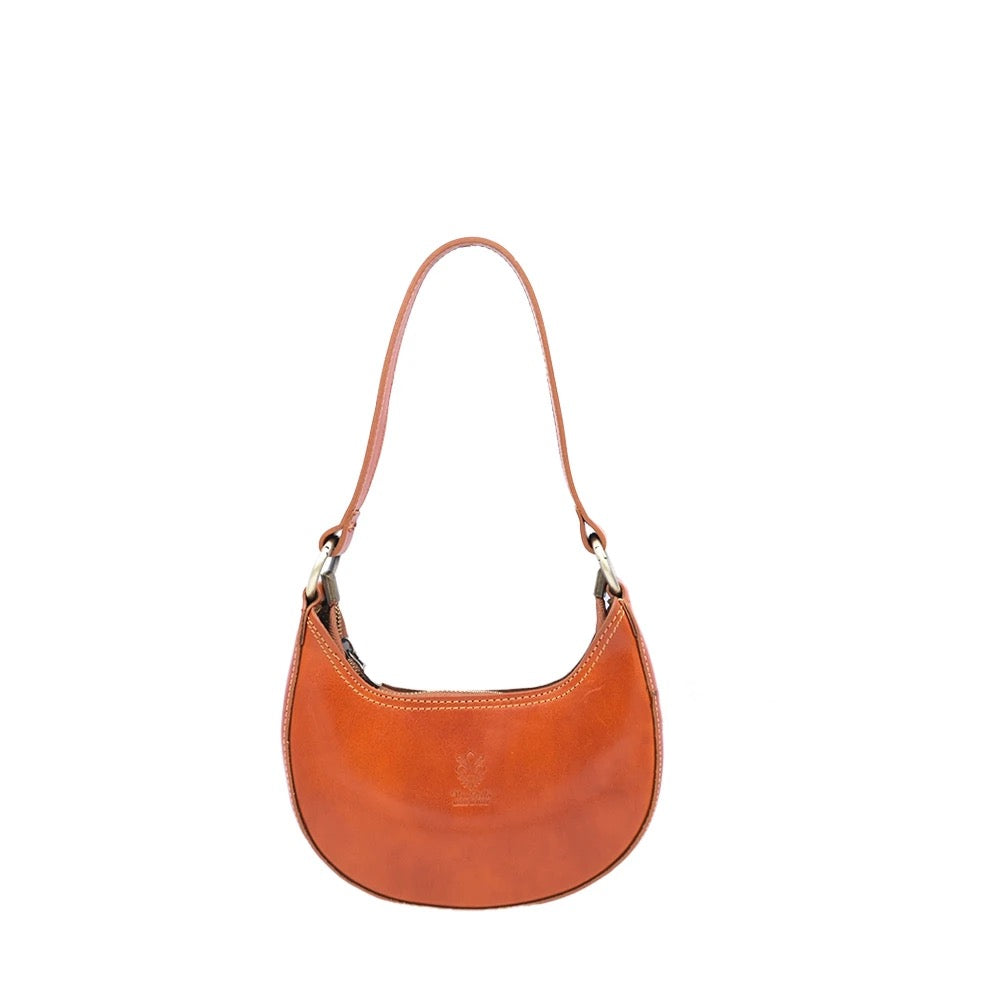 Shoulder Bag In Genuine Leather Made In Italy