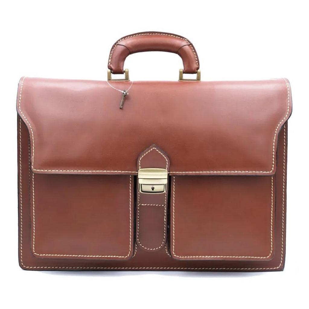 Made In Italy Genuine Leather Work Bag