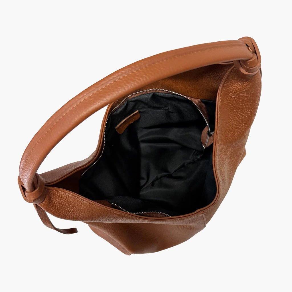 Shoulder Bag In Genuine Leather Made In Italy