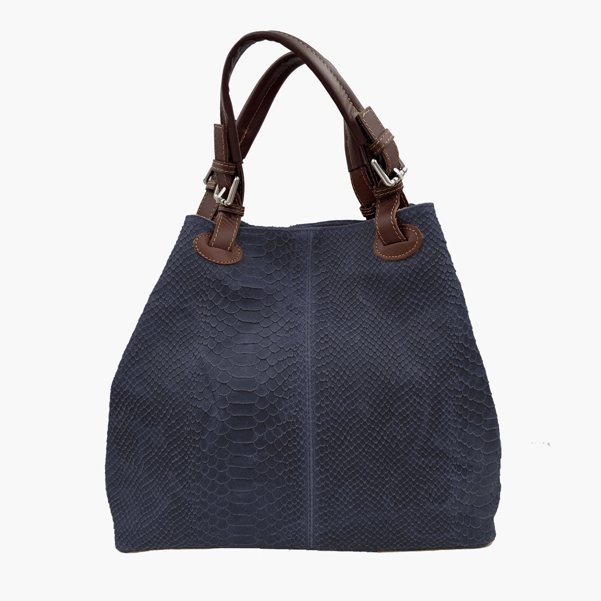 Shoulder Bag In Genuine Leather Made In Italy