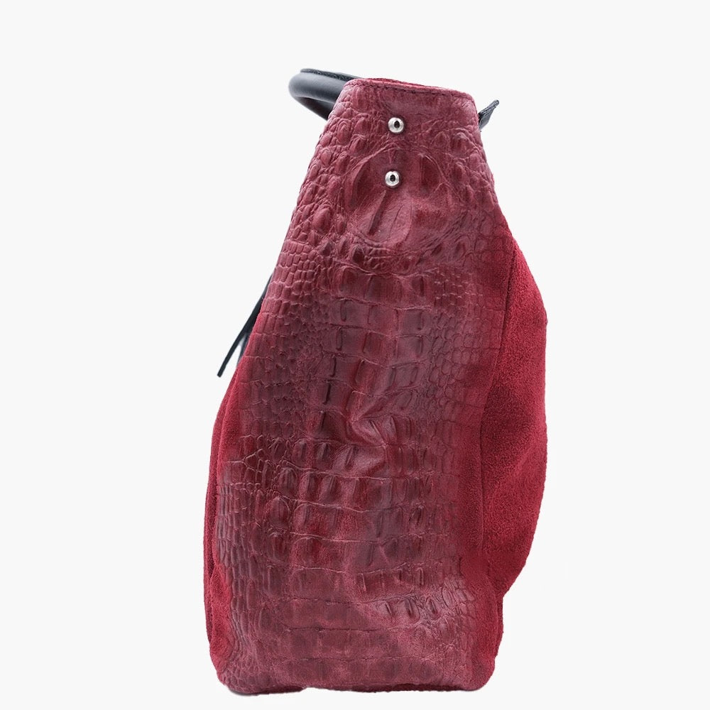 Shoulder Bag In Genuine Leather Made In Italy