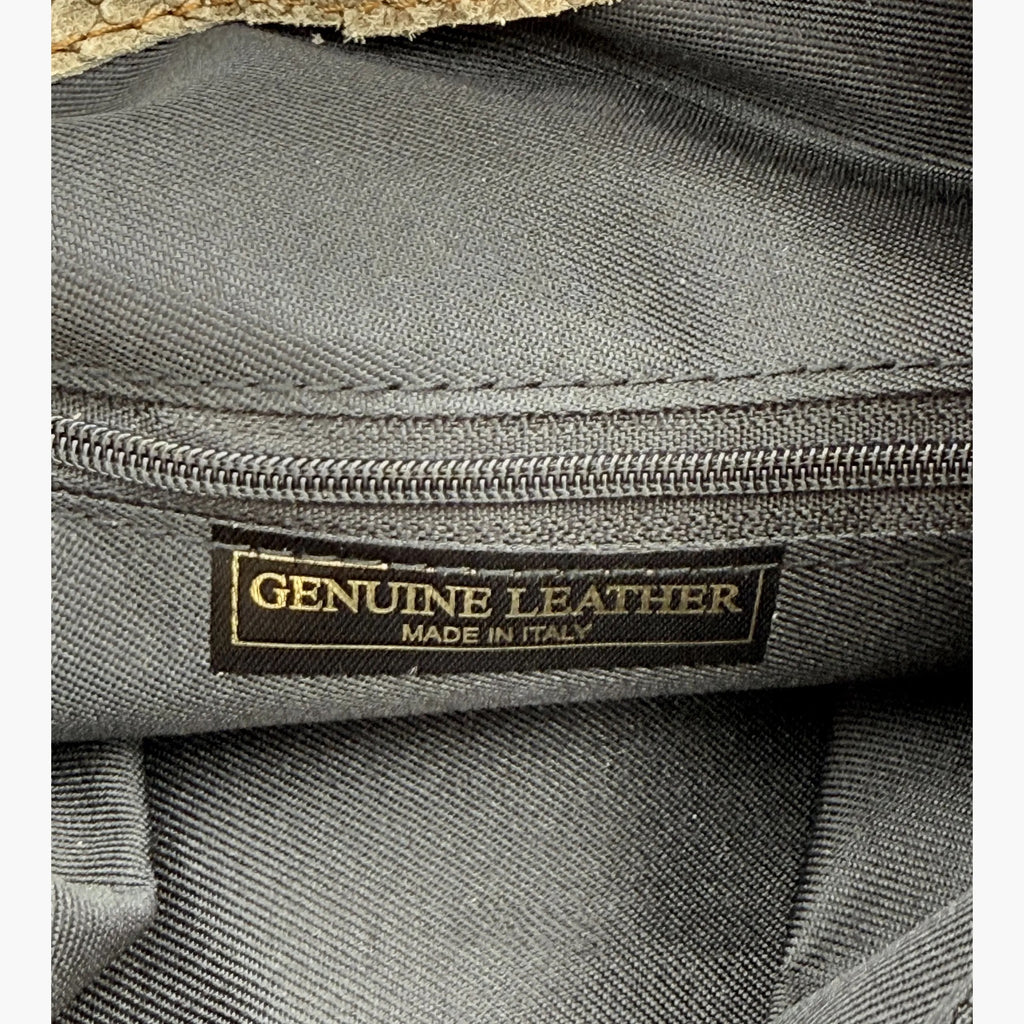 Shoulder Bag In Genuine Leather Made In Italy