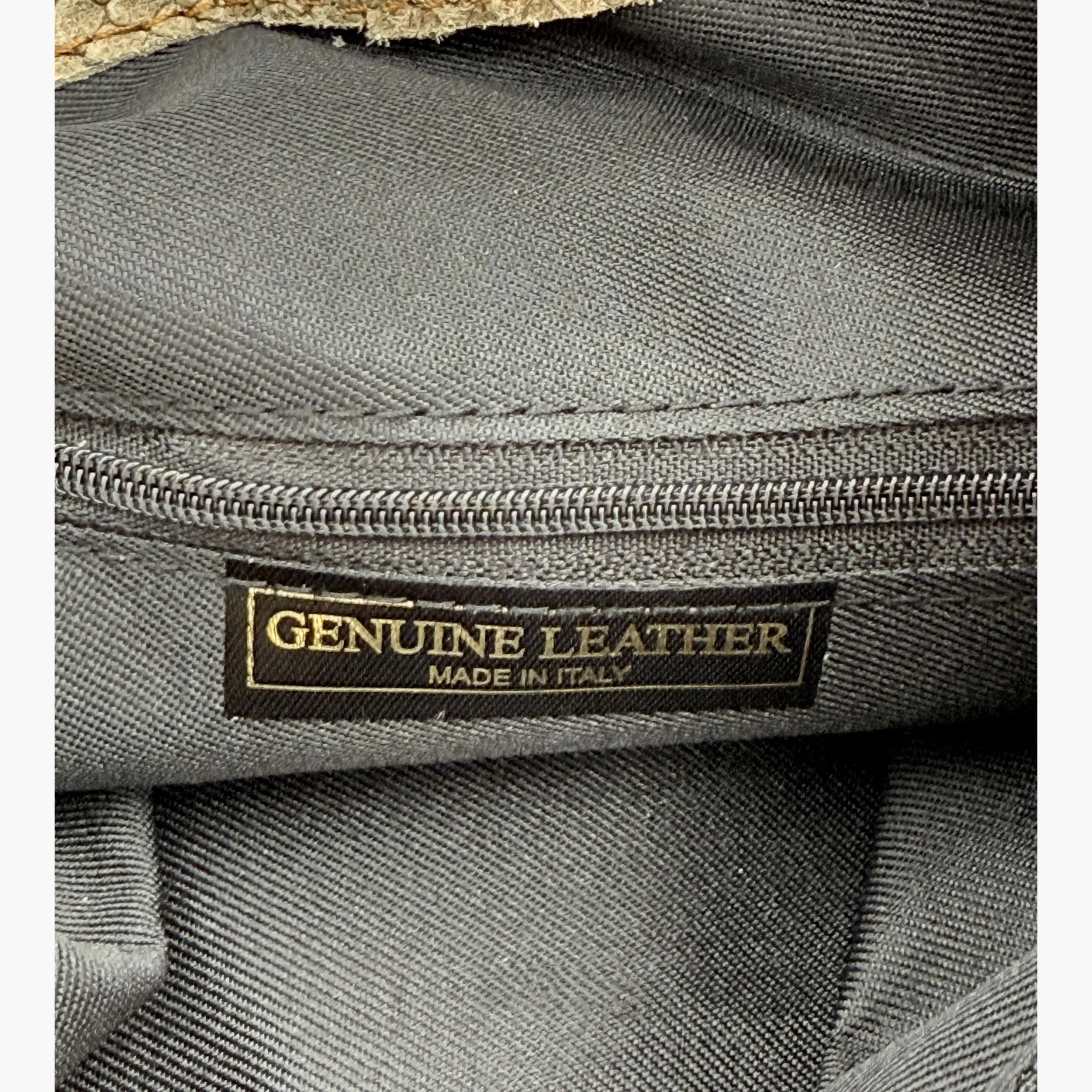 Shoulder Bag In Genuine Leather Made In Italy