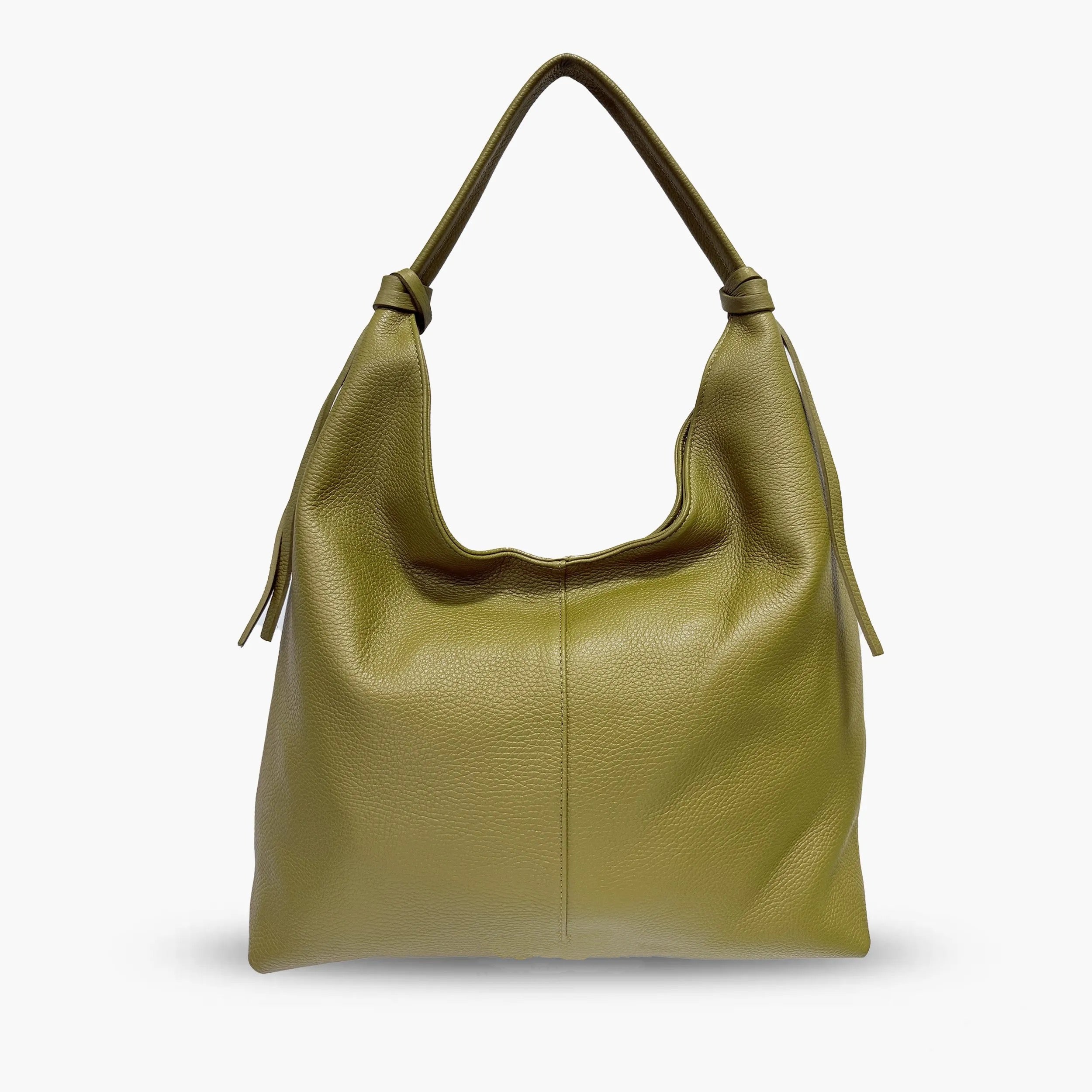 Shoulder Bag In Genuine Leather Made In Italy