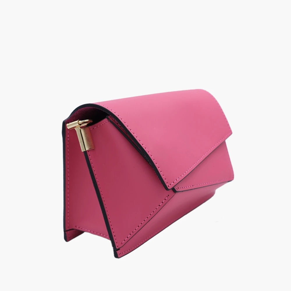 Messenger Bag In Genuine Leather Made In Italy