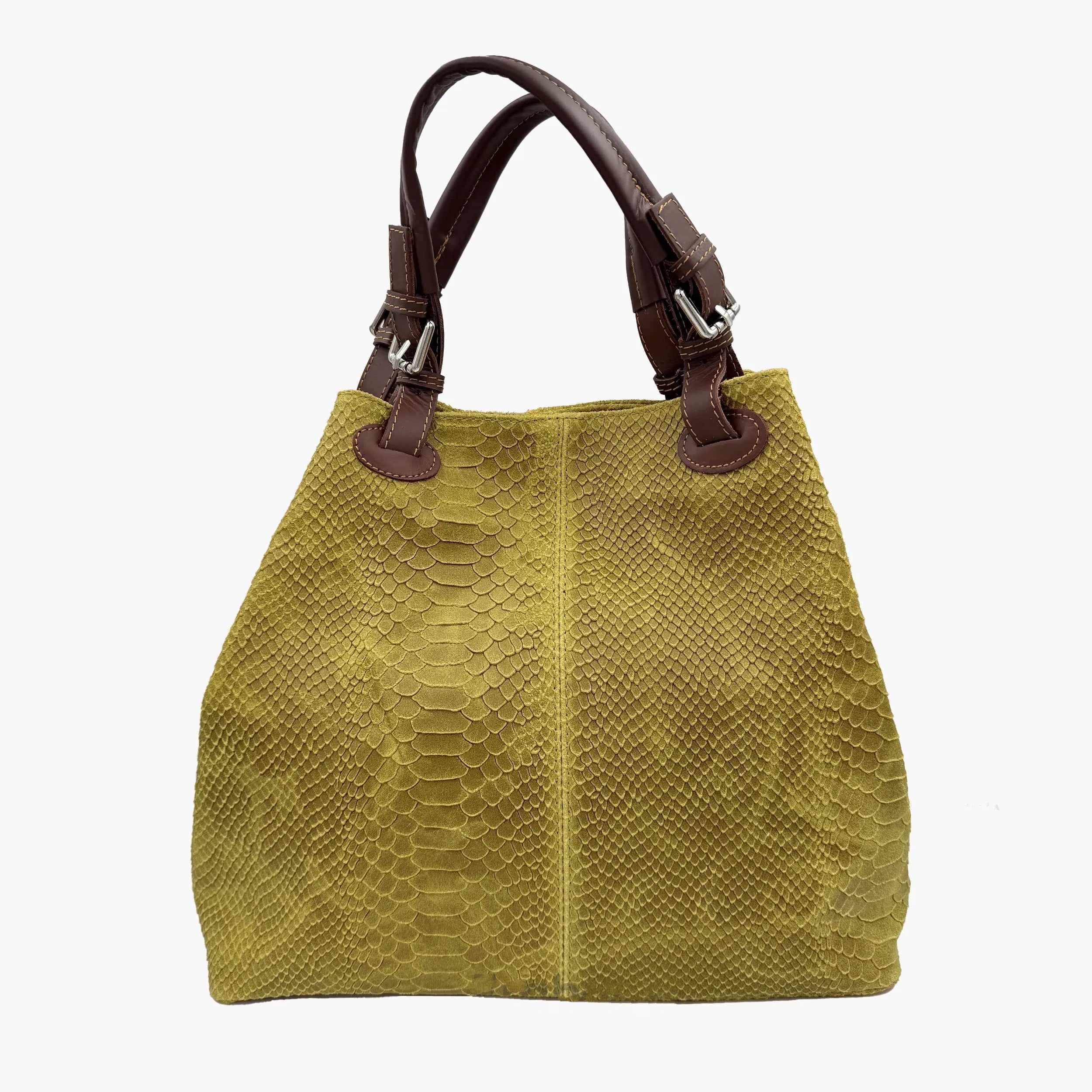 Shoulder Bag In Genuine Leather Made In Italy