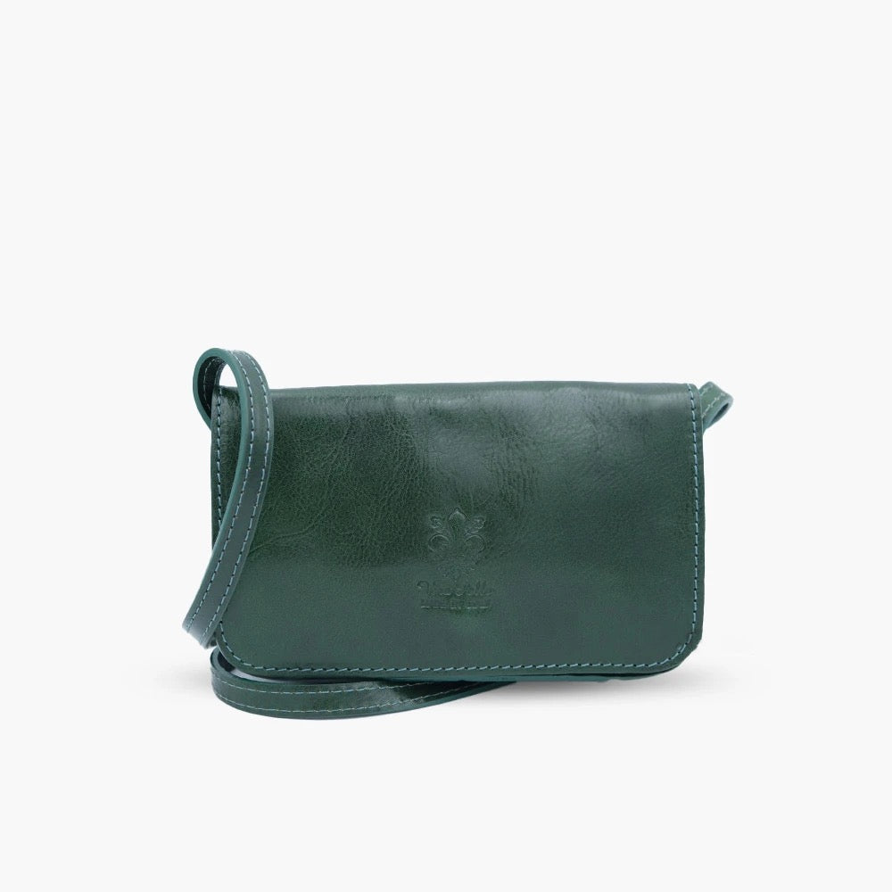 Messenger Bag In Genuine Leather Made In Italy