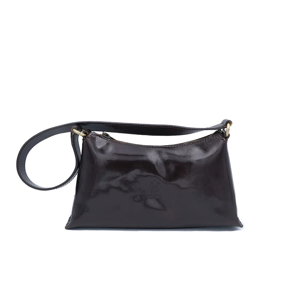 Shoulder Bag In Genuine Leather Made In Italy
