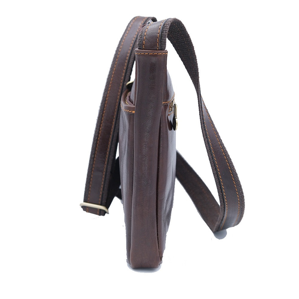 Made In Italy Genuine Leather Men's Shoulder Bag