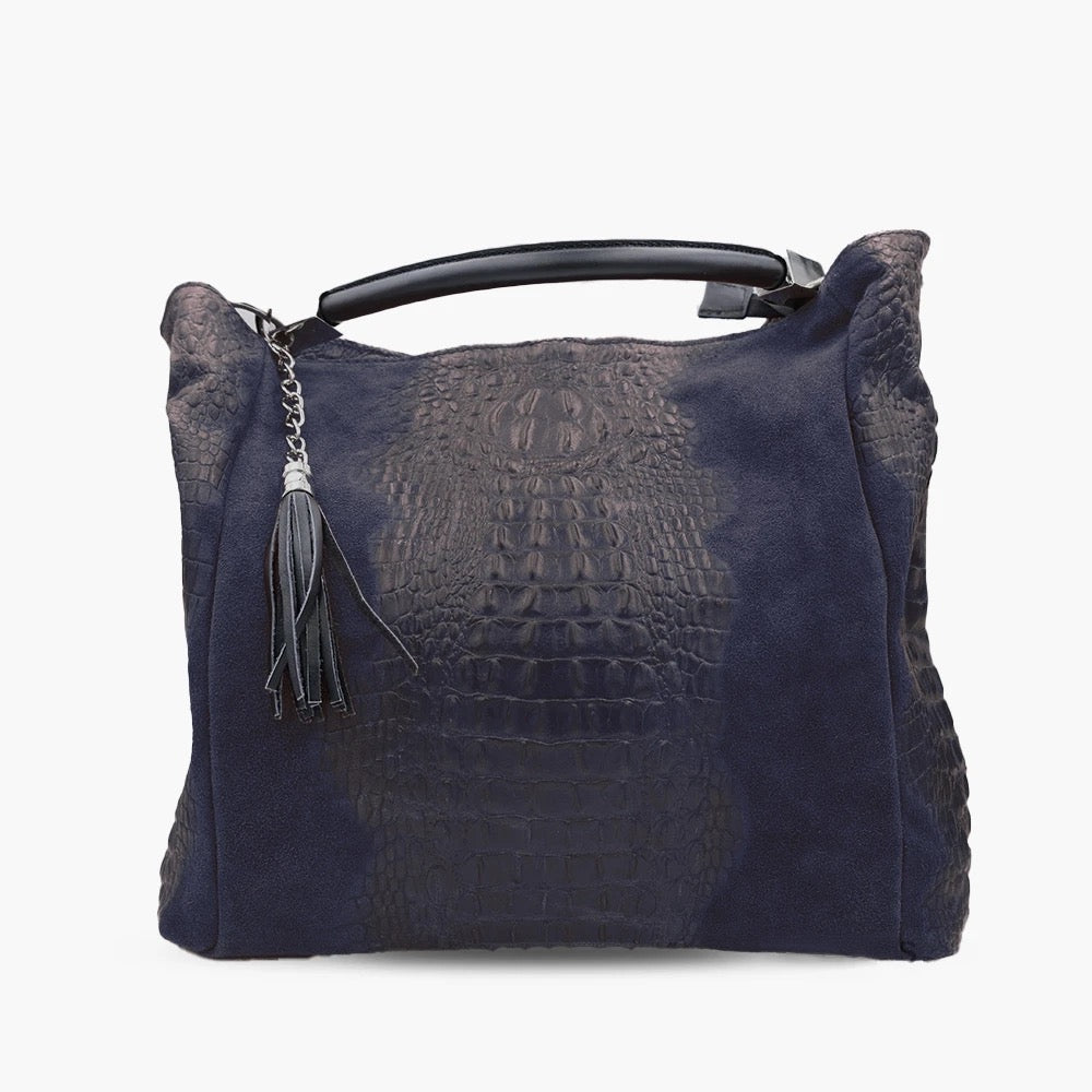 Shoulder Bag In Genuine Leather Made In Italy