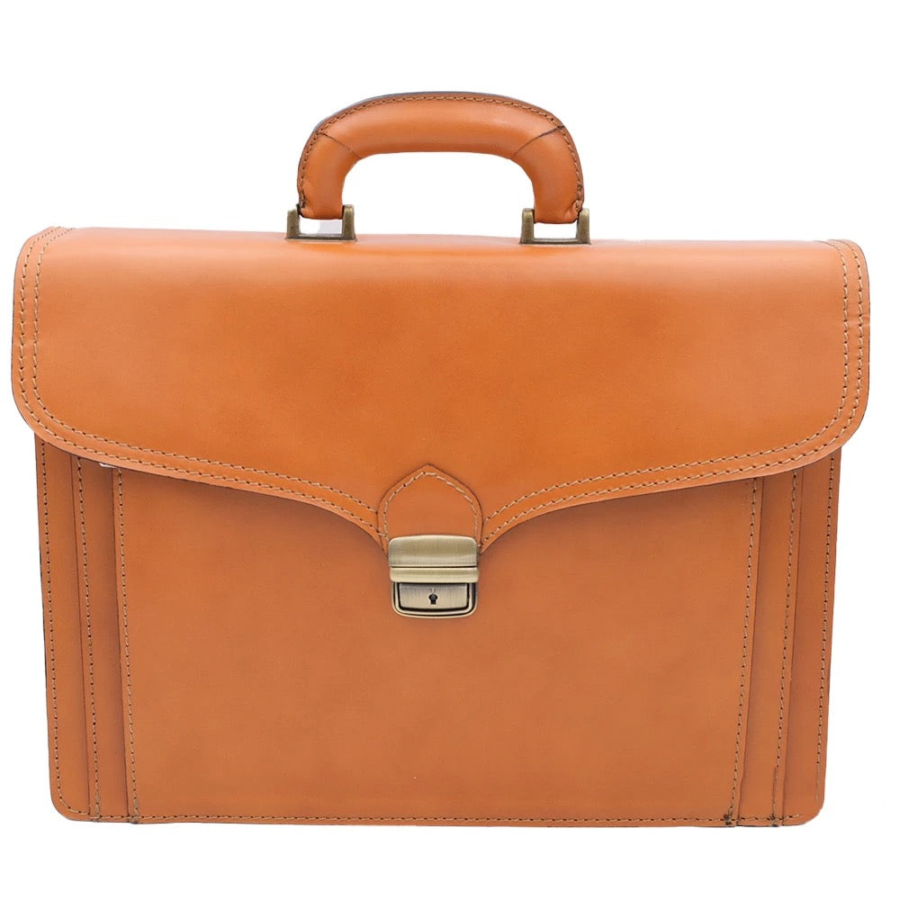 Made In Italy Genuine Leather Work Bag