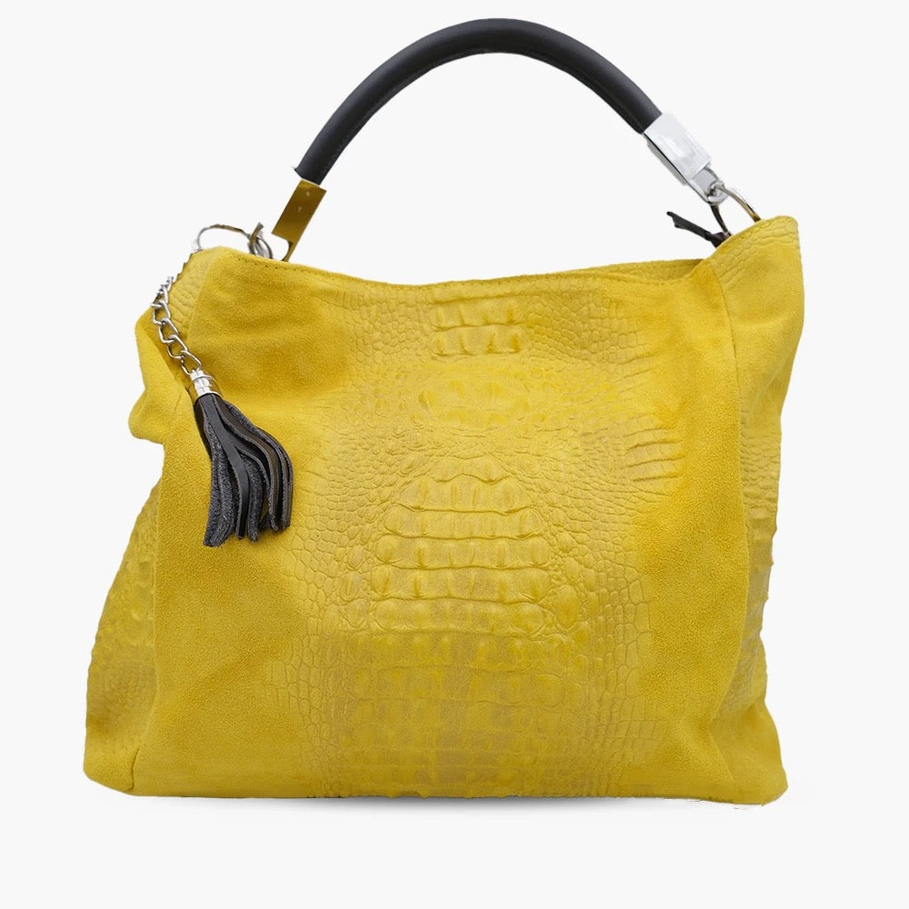 Shoulder Bag In Genuine Leather Made In Italy