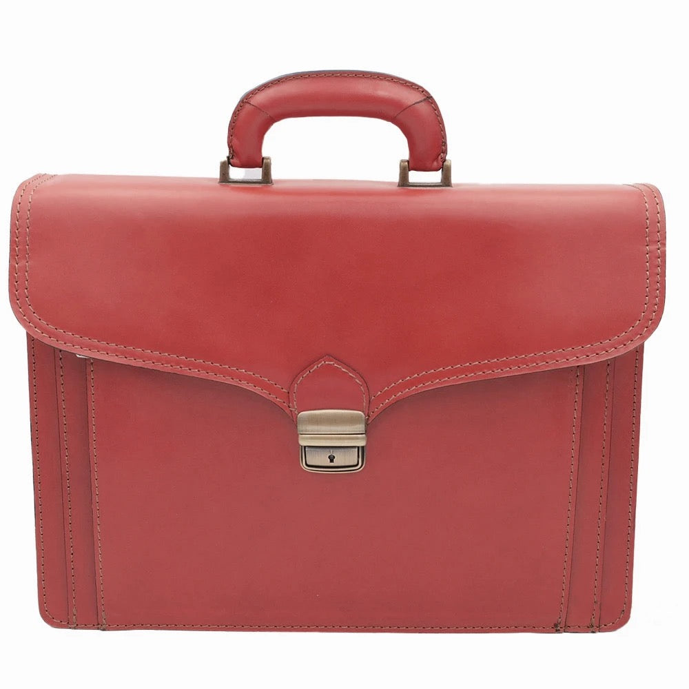 Made In Italy Genuine Leather Work Bag