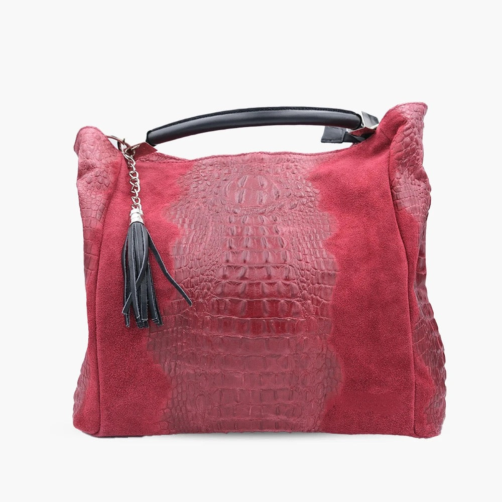 Shoulder Bag In Genuine Leather Made In Italy