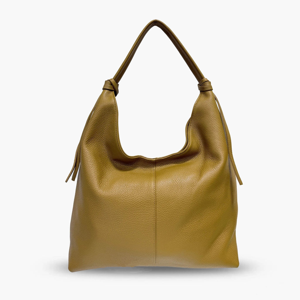 Shoulder Bag In Genuine Leather Made In Italy
