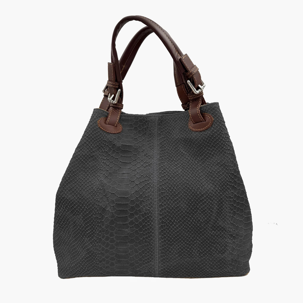 Shoulder Bag In Genuine Leather Made In Italy