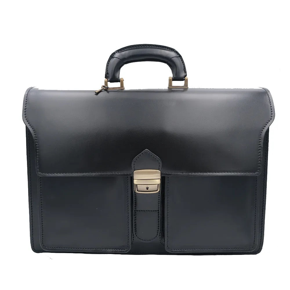 Made In Italy Genuine Leather Work Bag