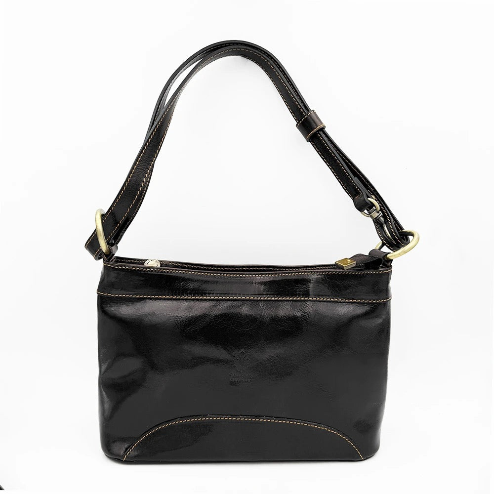 Messenger Bag In Genuine Leather Made In Italy