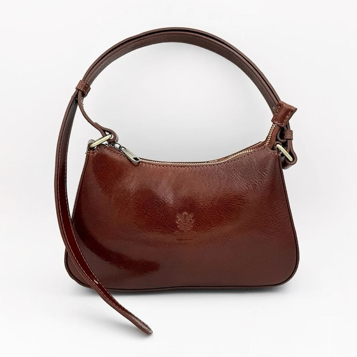 Genuine Leather Shoulder Bag Made In Italy