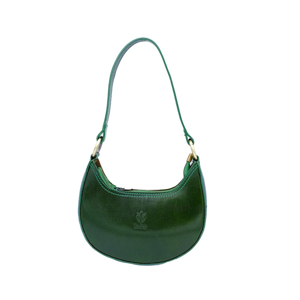 Shoulder Bag In Genuine Leather Made In Italy