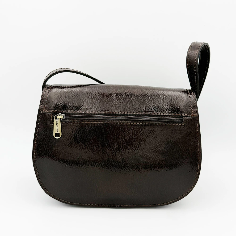 Messenger Bag In Genuine Leather Made In Italy
