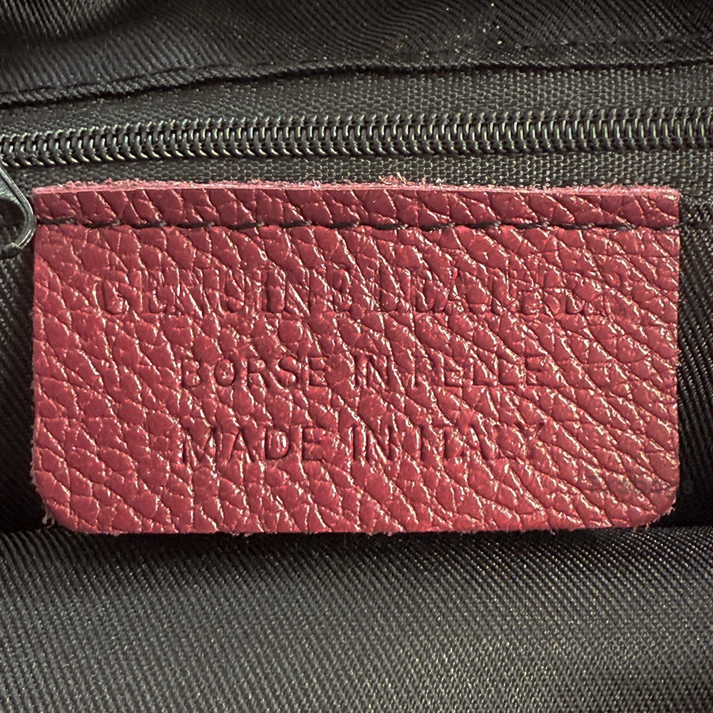 Shoulder Bag In Genuine Leather Made In Italy