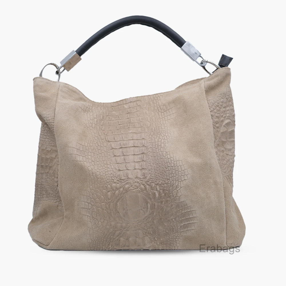 Shoulder Bag In Genuine Leather Made In Italy