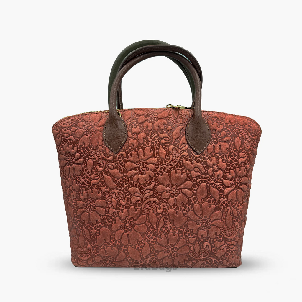 Handbag In Genuine Leather Made In Italy