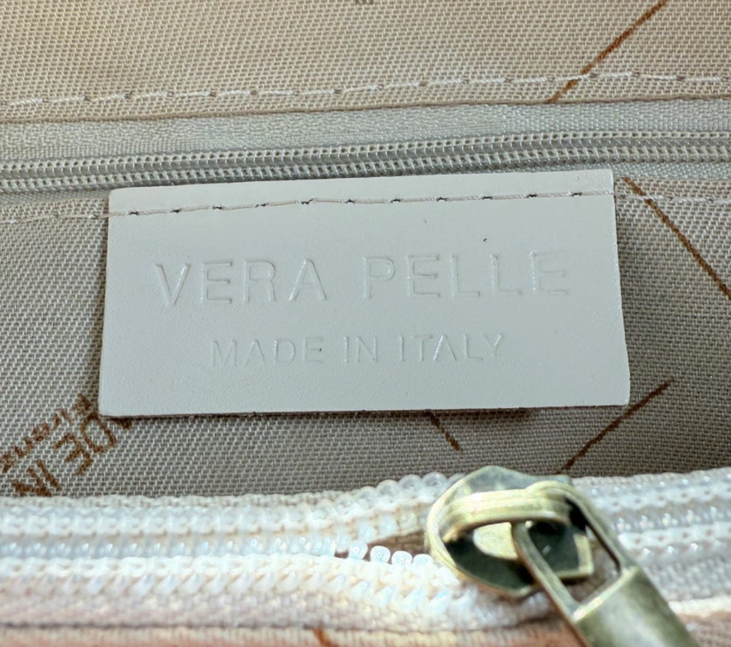 Shoulder Bag In Genuine Leather Made In Italy