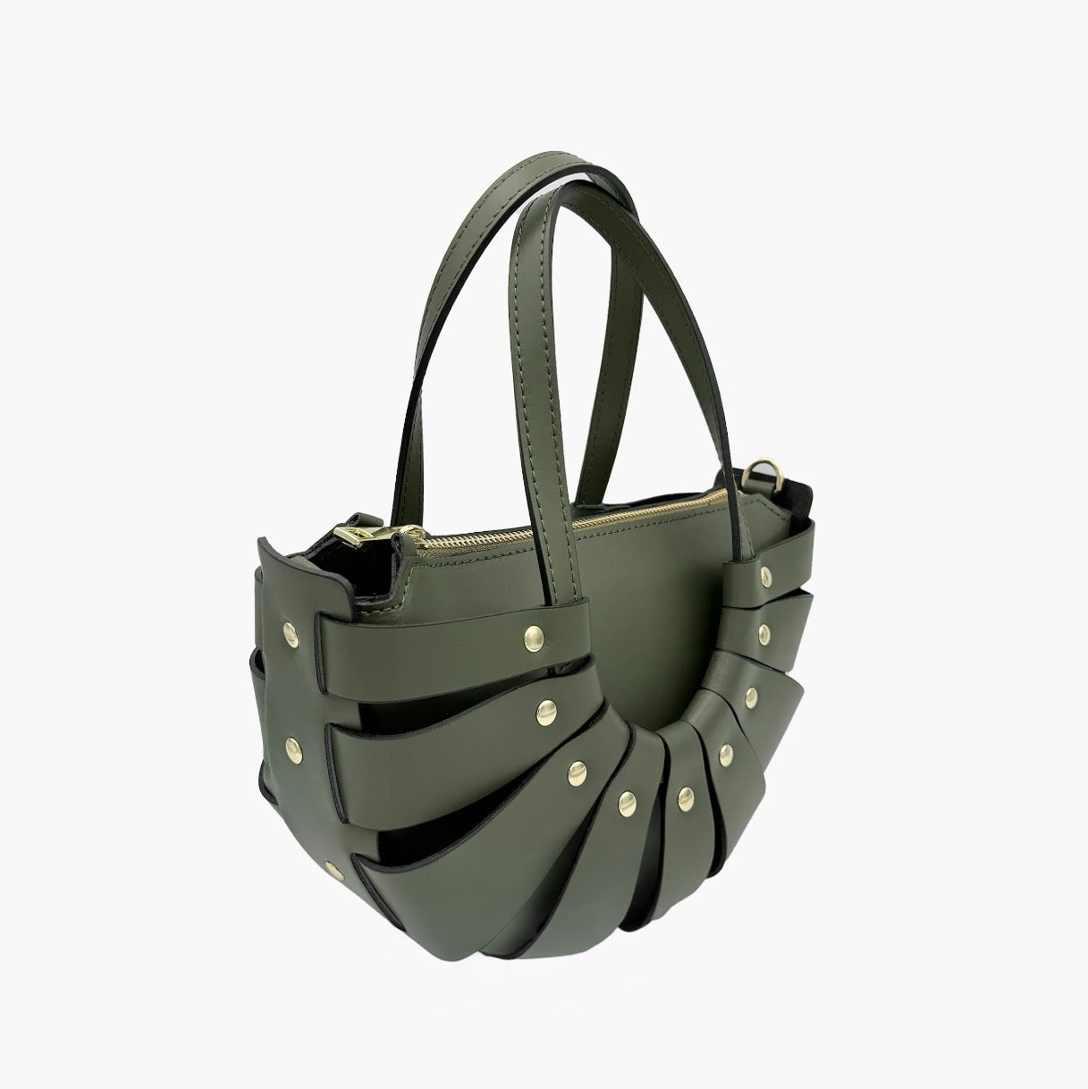 Handbag In Genuine Leather Made In Italy