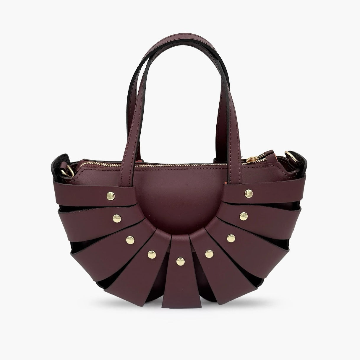 Handbag In Genuine Leather Made In Italy