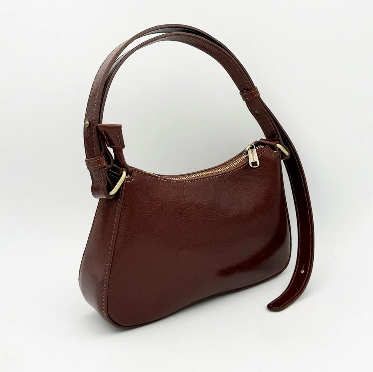 Genuine Leather Shoulder Bag Made In Italy
