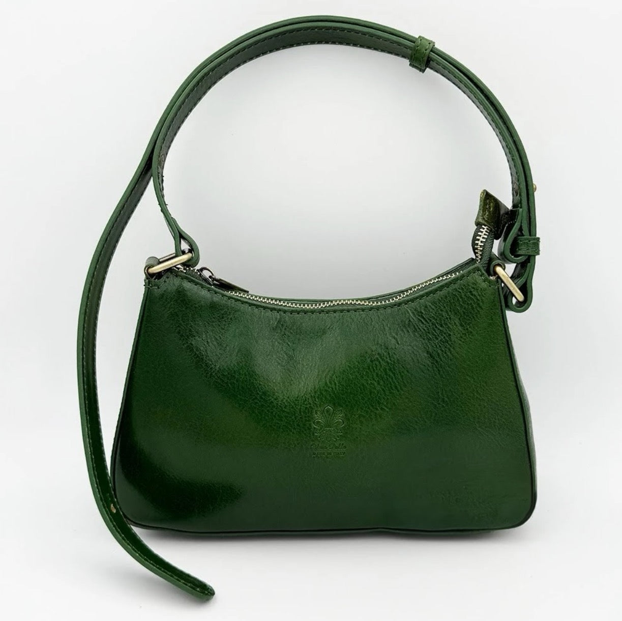 Genuine Leather Shoulder Bag Made In Italy