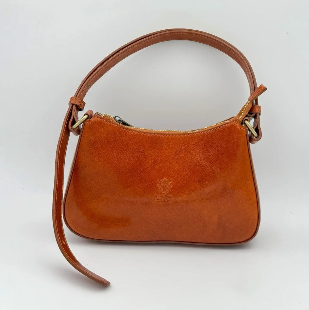 Genuine Leather Shoulder Bag Made In Italy