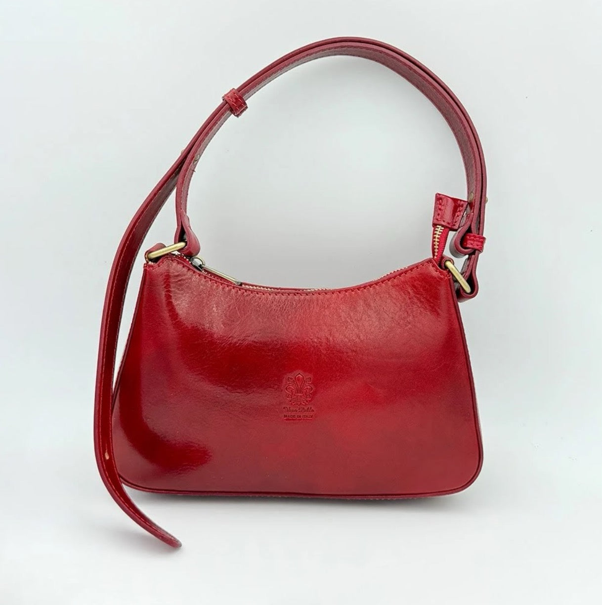 Genuine Leather Shoulder Bag Made In Italy