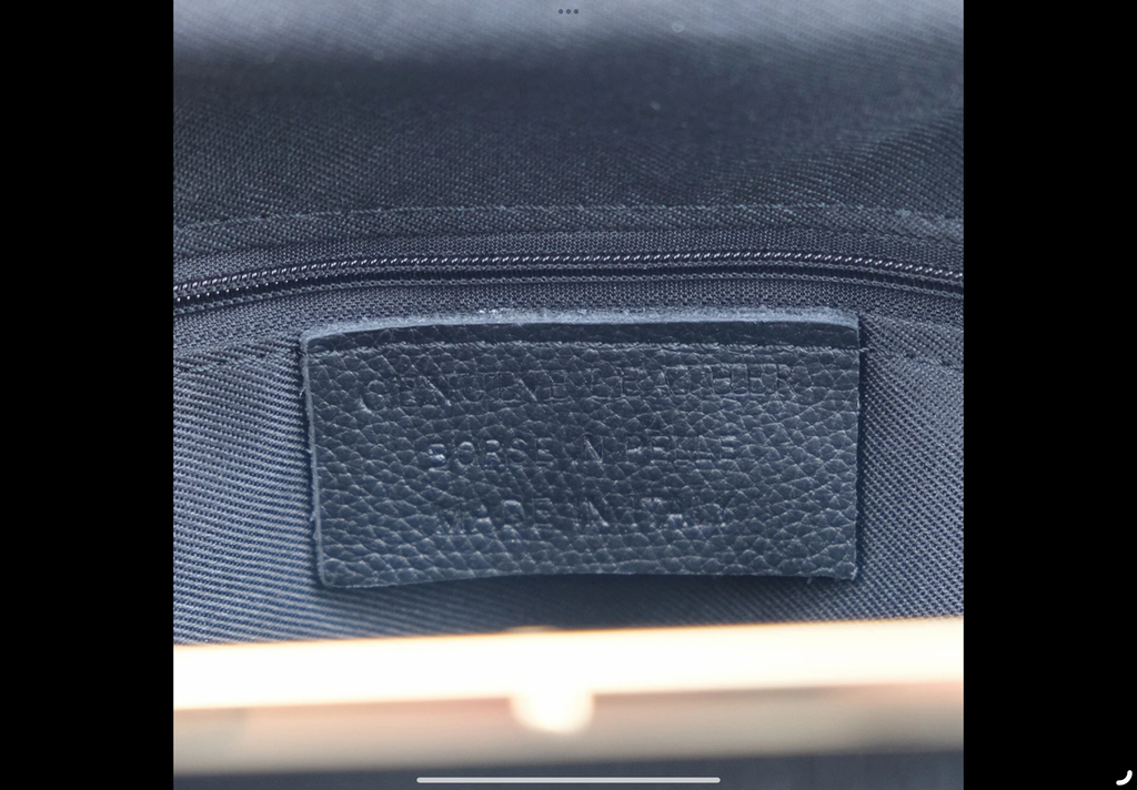 Genuine Leather Handbag Made In Italy