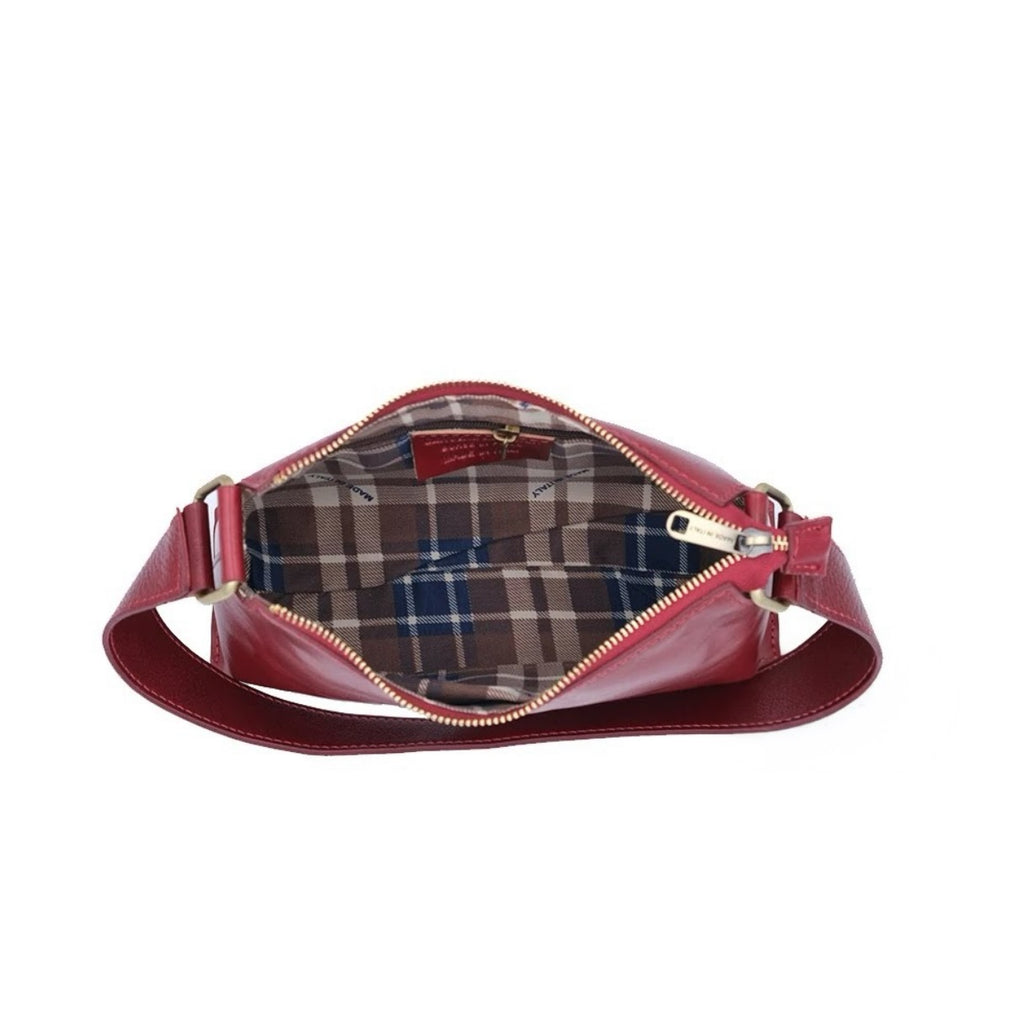 Shoulder Bag In Genuine Leather Made In Italy