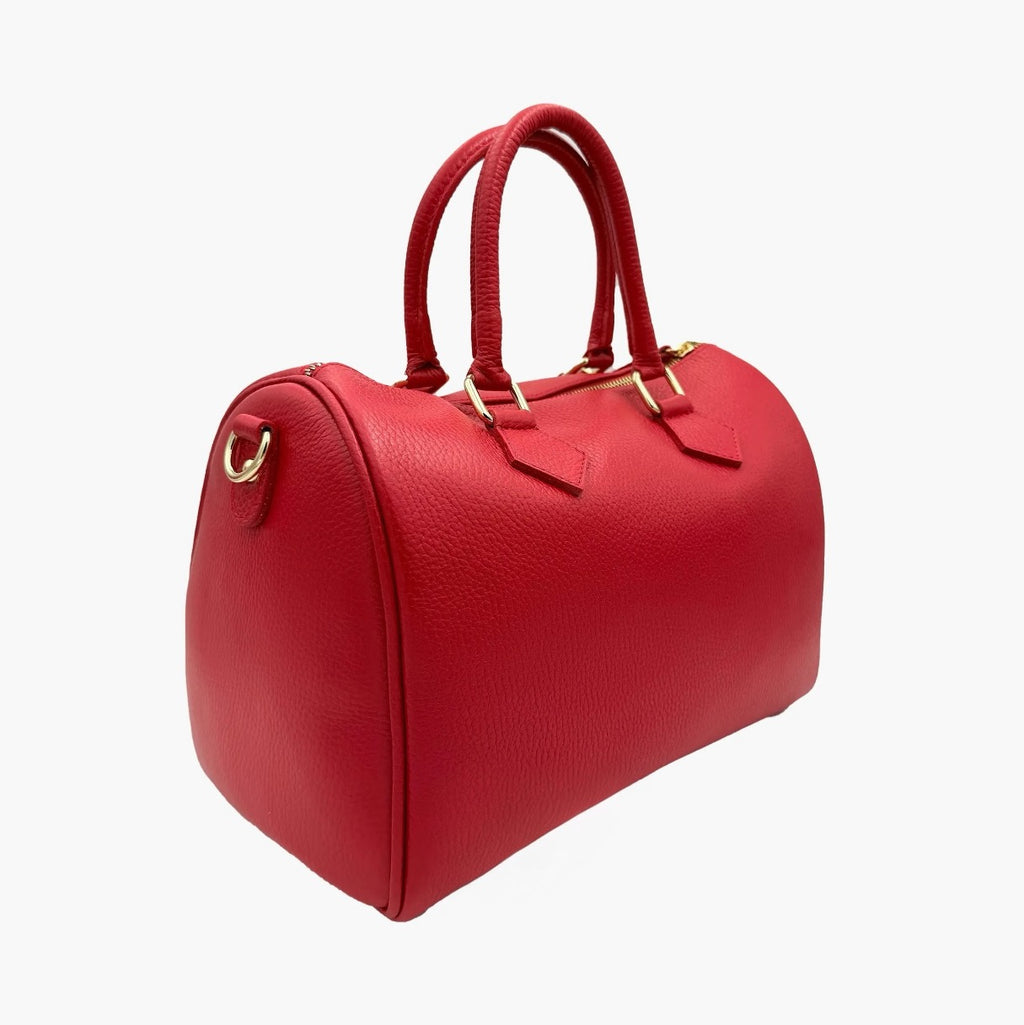 Handbag In Genuine Leather Made In Italy