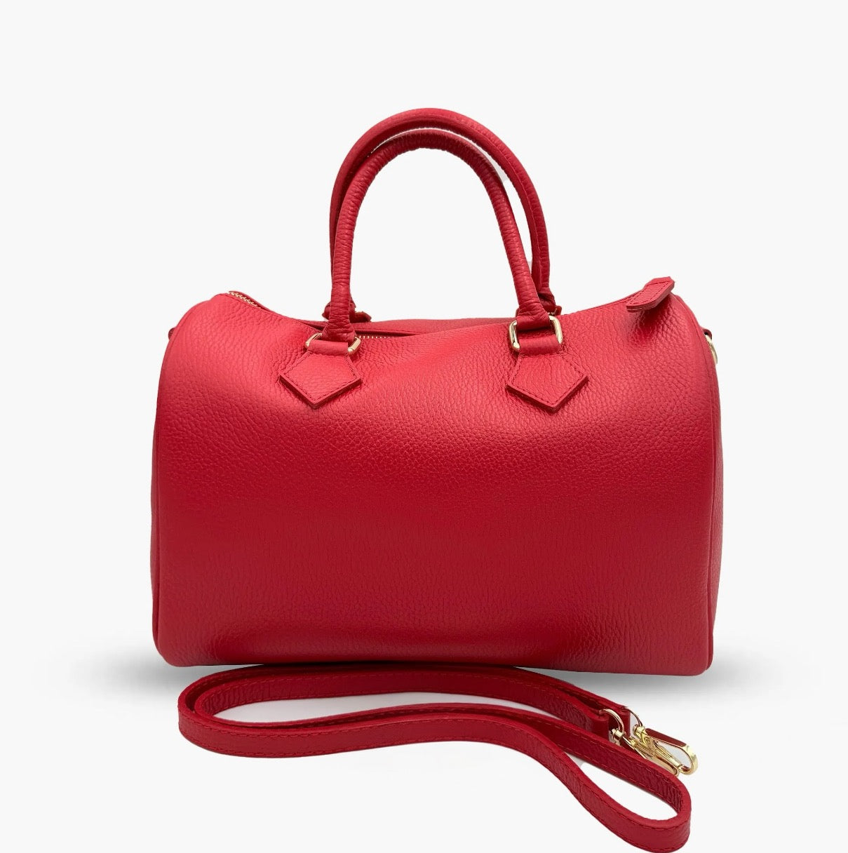 Handbag In Genuine Leather Made In Italy