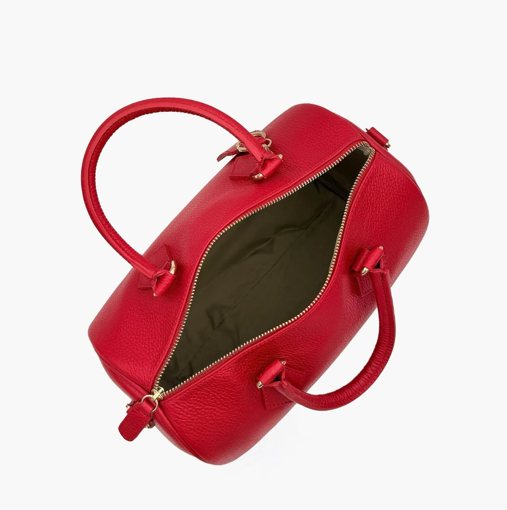 Handbag In Genuine Leather Made In Italy